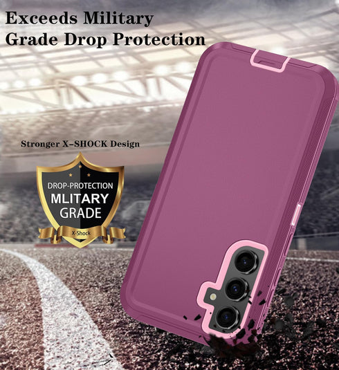 Qinmay Phone Case for Samsung Galaxy A35 5G Case with HD Screen Protector, Samsung A35 5G Case Durable Shockproof 3-Layer Cover for Galaxy A35 5G ...