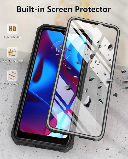 for Motorola Moto-G Pure Phone Case: Moto G-Power 2022 Case Heavy Duty Military Grade Hard Protection Shock Proof Grip | Durable Dual-Layer Armor ...