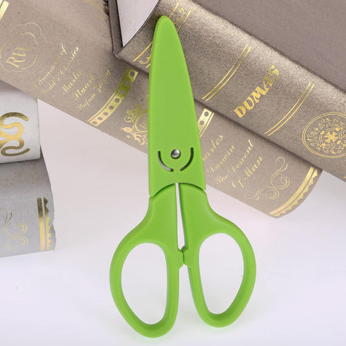 6in Multipurpose Scissors, Stainless Steel Sharp Basic Shears for School Office Home Kitchen Household Craft Supplies w/Protective Cover, Comfort ...