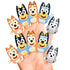 Bluey Bath Finger Puppets, 10 Pc - Party Favors, Educational, Bath Toys, Story Time, Beach Toys, Playtime, Stocking Stuffer...