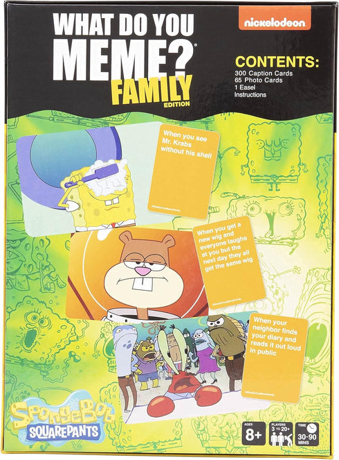 WHAT DO YOU MEME? Spongebob Family Edition – The Hilarious Game for Meme Lovers...