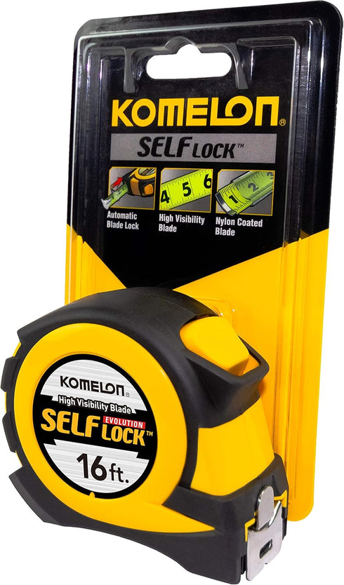 Komelon EV28116; 16' X 1" Self Lock Evolution Tape Measure,...