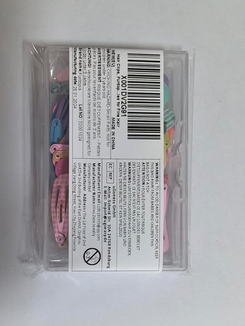 Toddler Hair Clips, Funtopia 80 Pcs (1.2 Inch, 3cm) Cute Mini Snap Hair Clips for Baby Girls Kids, Colorful Small Snap Barrettes Metal Barrette fo...