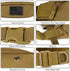 Protector Plus Tactical Running Waist Pack Belt Military Fitness Fanny Bag Sling Hip Bumbag MOLLE Army Lumbar Gear Pocket (Patch Included), Black,...