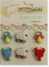 Buttons Galore Baby Hugs 3D Buttons-Set of 6 Cards...