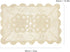 kilofly Crochet Cotton Lace Table Placemats Doilies Set, 2pc, Oblong, Beige,15 x 23 inch...