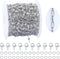 32.8 Feet Silver Stainless Steel Chain Roll Lip Link Chains 4x2mm Silver Necklace Chain with Jump Rings Lobster Clasps Choker Cable Chains for DIY...