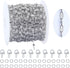 32.8 Feet Silver Stainless Steel Chain Roll Lip Link Chains 4x2mm Silver Necklace Chain with Jump Rings Lobster Clasps Choker Cable Chains for DIY...
