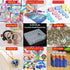15 Pack Medium Clear Plastic Storage Boxes with Labels, Flip Lid Craft Organizer Container for Beads Jewelry Making DIY Bracelet Nails Screws Seed...