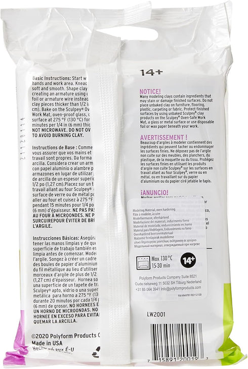 Polyform Super Sculpey Ultralight White, Lightweight, Non Toxic. Soft, Sculpting Modeling Polymer clay, Oven-bake clay, 8 oz bar. Great for all ad...