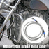 X AUTOHAUX Brake Hose AN3 28 90 Degree M10 Motorcycle Hydraulic Brake Line Oil Hose Pipe Fitting for ATV Motorcycle Motocross Racing Bike 200cm Si...