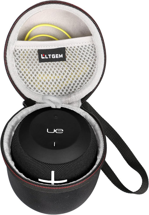 LTGEM Hard Travel Carrying Case for Ultimate Ears WONDERBOOM 4/3 / 2 Portable Waterproof Bluetooth Speaker, Black+Grey...
