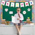 30 Pcs 29.5 ft Welcome Banner Confetti Bulletin Board Borders Classroom Confetti Border Trim with Welcome Sign Classroom Confetti Pennant for Offi...