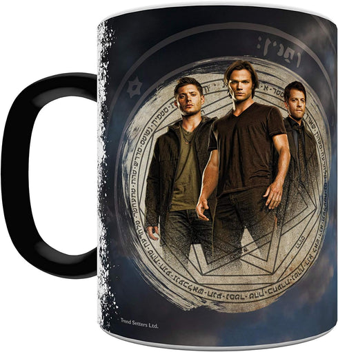 Morphing Mugs Supernatural - Sam and Dean - Join the Hunt - One 11 oz Color Changing Heat Sensitive Ceramic Mug – Image Revealed When HOT Liquid I...
