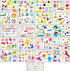 CZONG 21 Pieces Drawing Stencils Set for Kids Over 300 Different Patterns to Draw Imaginative Children's Stories, Washable Craft/Random Colors Jou...