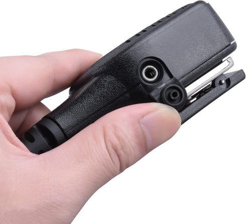 Shoulder Mic, Waterproof IP55 Handheld Speaker Mic with External 3.5mm Earpiece Jack, Compatible with 2.5mm/3.5mm 2-Pin Motorola Two-Way Radios...