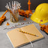 Teling 48 Pcs Construction Theme Pencil for Kids Excavators Themed Party Favors Assorted Bulldozer Blender Wood Pencils with Eraser Back to School...