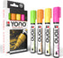 Marabu YONO Neon Paint Markers - Unleash Your Creativity with Our Versatile Set of 4 Acrylic Paint Pens for Any Surface...