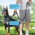 Thickened all-nylon large leash, 51 "to 37" adjustable leash, quick release leash, Shock absorbing dog leash, 2 handle leash, bungee dog leash, el...