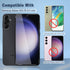 [3+3 Pack Compatible for Samsung Galaxy S23 FE Screen Protector 6.4 inch + Camera Lens Protector Fingerprint Recognition Tempered Glass Case Frien...
