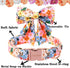 Unique style paws Cartoon Dog Collar with Bow Spring Summer Collar with Flower for Small Medium Large Boys Girls Dogs...