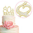 80 Cake Topper - Premium Gold Metal - 80 and Fabulous - 80th Birthday Party Sparkly Rhinestone Decoration Makes a Great Centerpiece - Now Protecte...