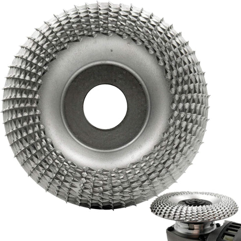 Wood Carving Disc Grinder Shaping Disc 7/8 Inch Bore Wood Tungsten Carbide Grinding Wheel Carving Abrasive Disc for Sanding Carving Shaping (100mm...
