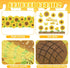 Fulmoon 55 Pcs Sunflower Bulletin Board Set Religious Sunflower Cutouts with Butterflies Fences Bulletin Cardboard with Inspiring Bible Verses for...