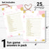 Paper Clever Party Pink and Gold Baby Shower Games for Girls - Word Scramble Cards - Fun Baby Shower Activities - Princess Theme with Twinkle Litt...