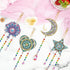 4 Pack Diamond Painting Suncatcher, Diamond Painting Wind Chimes Coldairsoap Double Sided Crystal Gem Paint by Number Diamond Painting for Home Ga...