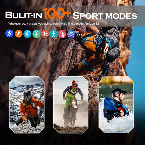 Smart Watches for Men with Bluetooth Call Tactical Outdoor Sports Smartwatch for Android iPhone Waterproof Fitness Watch with Heart Rate Step Coun...
