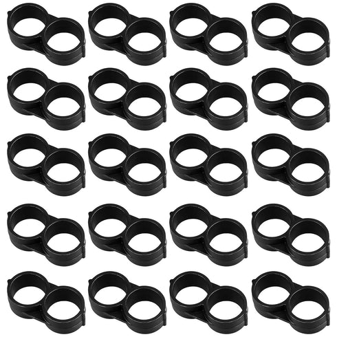 20 Pack Drip Irrigation 1/2" Drip Tubing End Closure Stop End Cap Plugs Fitting Kit 17mm for Garden Greenhouse Patio and Lawn Agricultural Waterin...
