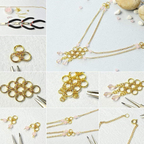 PH PandaHall 1070pcs Silver Split Rings 6 Sizes Iron Double Jump Rings Jewelry O Rings for DIY Necklace Bracelet Earring Jewelry Making (4mm, 5mm,...
