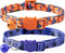 BoomBone 2 Pack Cat Halloween Collar,Pumpkin and Purple Dog Collars for Small Dogs...