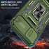 iPhone X/Xs Case, Slide Camera Protective Cover, Rotate Kickstand, Shockproof Cover (Green)......