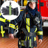 Shappy 2 Pieces Firefighter Glove Strap with Reflective Trim Firefighting Glove Safety Strap Turnout with Swivel Snap Hook Clip (Green)...