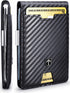 TRAVANDO Mens Slim Wallet with Money Clip AUSTIN RFID Blocking Bifold Credit Card Holder for Men with Gift Box (Carbon)...