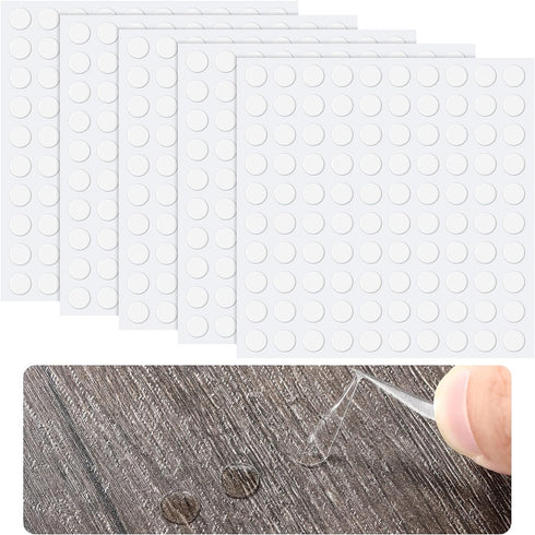 Zonon Double Sided Adhesive Dots Clear Glue Point Tape Stickers Balloon Glue Round No Traces Strong Adhesive Sticker Waterproof Dot Sticker for Cr...