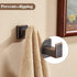 FORBATH Bronze Towel Hooks?Bathrooms Coat Hooks Wall Mounted?Oil Rubbed Square Wall Hooks Robe Hooks 2 Pieces Stainless Steel Bathroom Accessories...