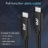 USB C to USB C Cable (2Pack, 100W, 3FT), Nylon Braided 3.2 Gen 2 USB-C Cable, 20Gbps Fast Charging Cable - Black...