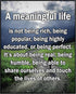 Posterizer 1 pcs-A Meaningful Life is About Being Real-Motivational & Inspirational Art- Gift for Men Women Entrepreneur Teens-Decor for Home & Of...
