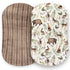 Pobibaby - 2 Pack Premium Bassinet Sheets for Standard Bassinets - Ultra-Soft Cotton Blend, Stylish Woodland Pattern, Safe and Snug for Baby (Wild...