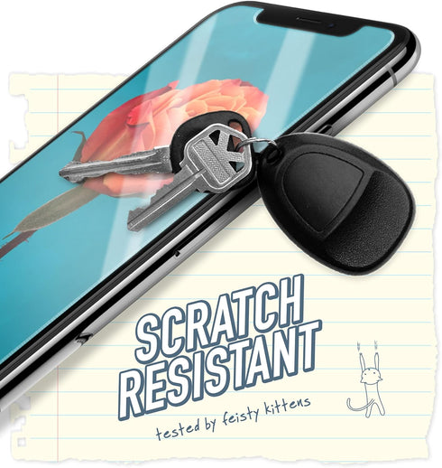 Smartish Screen Protector for iPhone 12 Pro Max - Tuff Sheet - Scratch Resistant Tempered Glass with Alignment Tool - Clear 2-Pack, 20p...