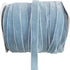 10 Yard Velvet Ribbon Spool, Inlaid with Silver Polyester (Blue, 5/8 in)...