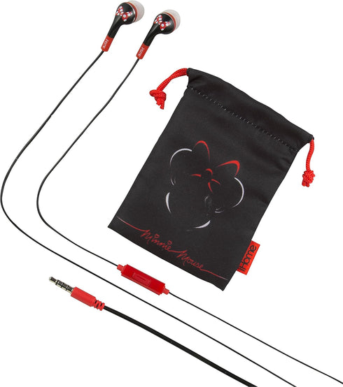 Minnie Mouse Noise Isolating Earphones with Pouch, DI-M15ME.FXV2...