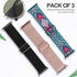 Swhatty Stretchy Nylon Solo Loop Bands Compatible with Apple Watch 38mm/40mm/41mm/42mm for Series 10, Adjustable Braided Sport Elastics Women Men ...