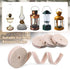 5 Rolls Oil Lamp Wicks Flat Oil Lanterns Wicks with Stitch for Oil Lamps and Candle Burners, 30 Feet (Red, 1/2 Inch)...