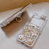 Samsung Galaxy Z Flip 5 Glitter Case with Hinge Protection Ring Holder,Cute Luxury 3D Crown Crystal Rhinestone Diamond Gems Bling Sparkle Shiny Wo...