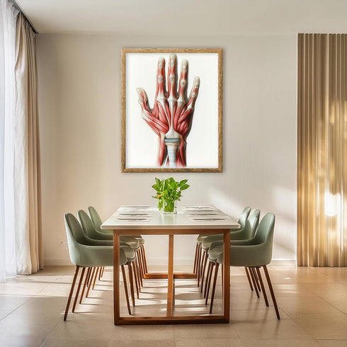 Posterizer 1 pcs-artistic illustration of the human hand 2-Teachers & Classrooms-Abstract & Modern Art-School and classroom art- unframed wall art...