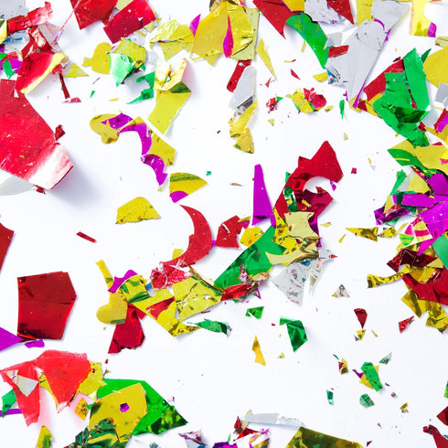 Jumbo Mylar Rainbow Foil Confetti - Glittering Metallic Confetti for New Year's, Surprises, Birthdays, Photoshoots, Engagements, and Weddings (300...